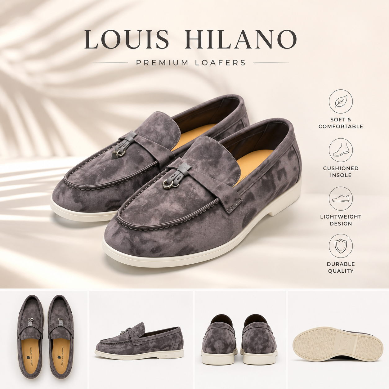LOUIS HILANO SUMMER WALK LADIES DARK GREY