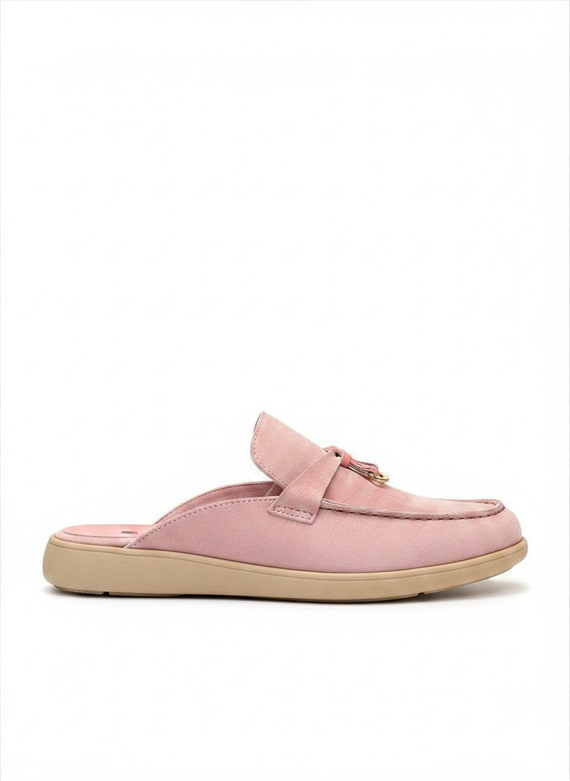 LOUIS HILANO SUMMER LEATHER MULES PINK