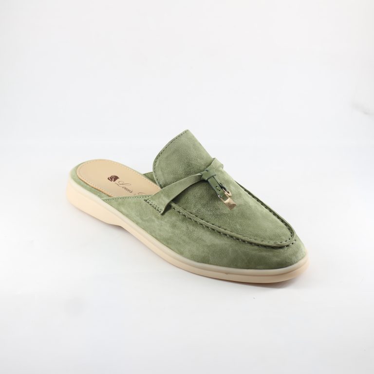 Louis Hilano Women’s Suede Backless Loafers - Image 2