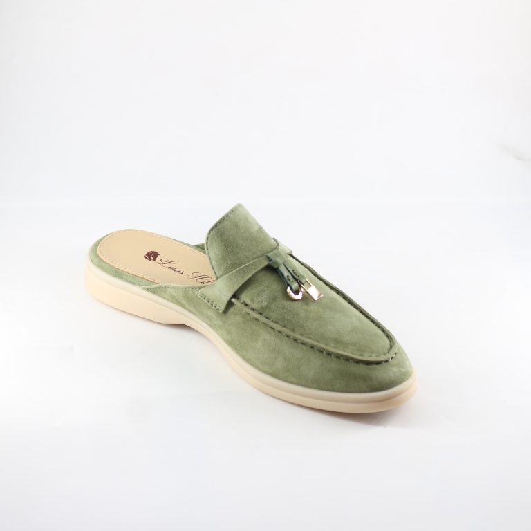 Louis Hilano Women’s Suede Backless Loafers - Image 3
