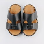 Farada Kids’ Premium Black Leather Sandals (24833)