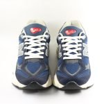 Men’s Navy Blue Sneakers with Silver Detailing